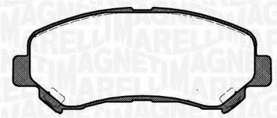 MAGNETI MARELLI 363916060351 -  Комплект тормозных колодок, дисковый тормоз